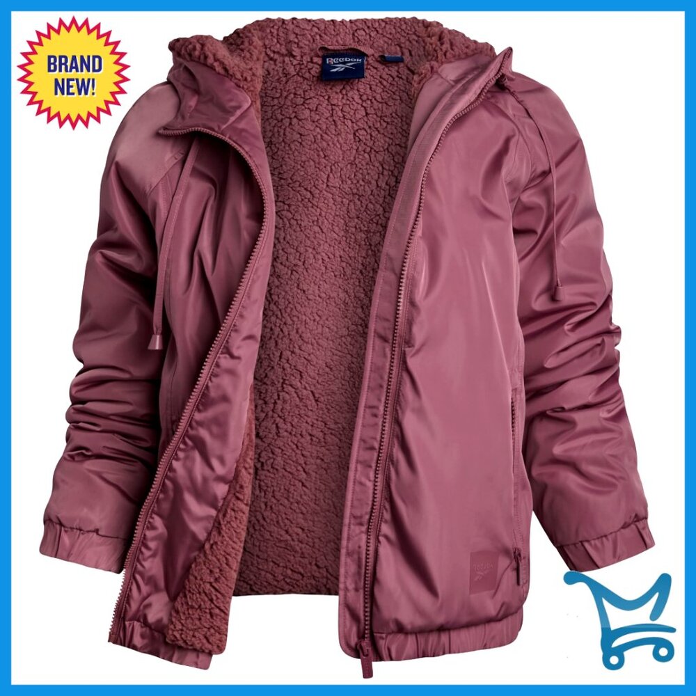 Wind Resistant Sherpa Fleece Jacket Cozy Insulated Softshell Active Performance